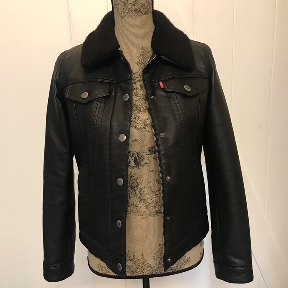 Levi’s shearling and faux leather jacket - Picture 1 of 16